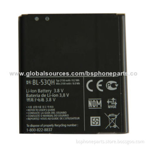 Original 100% Tested Li-ion BL-53QH Battery for LG, Good Quality with Warranty
